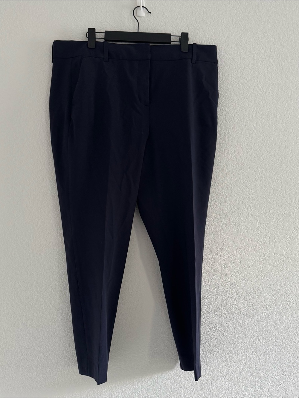 J. Crew Navy Straight-Leg Tailored Trousers